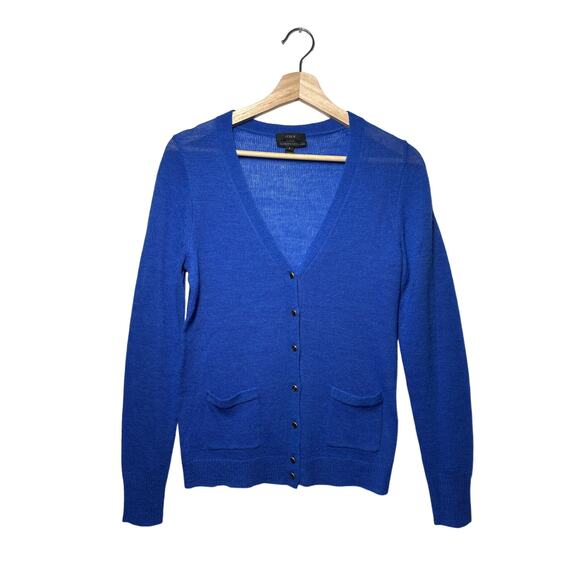 J. Crew Italian Spun Alpaca Blend Cardigan Sweater Lightweight Button Front Sz S - Picture 1 of 10
